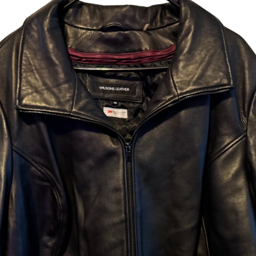 Wilson Black Leather Jacket with 3M Thinsulate Size 3X NWOT